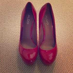 Red Aldo pumps